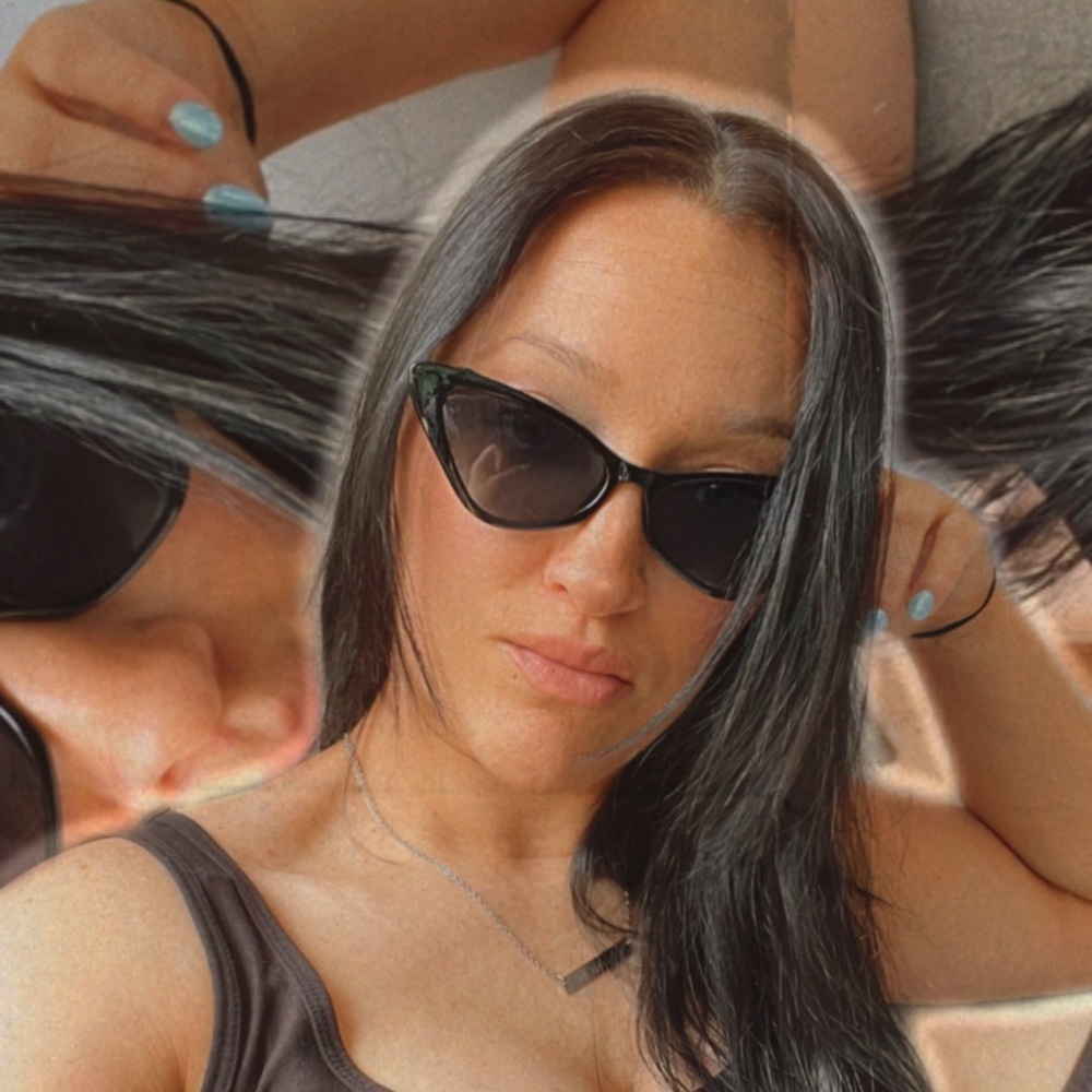 Retro Black Cat-Eye Shape Sunglasses